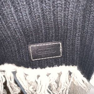 COACH BLACK SCARF